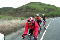 Only three riders left: Mike, Mark, and a guy who joined on as we went by and who seems to be the only one having fun