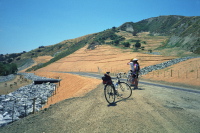 John and Stella survey the newly-reconstructed highway.