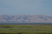 Mission Peak, Mt. Allison, and Monument Peak keep watch on the other side of the Bay.