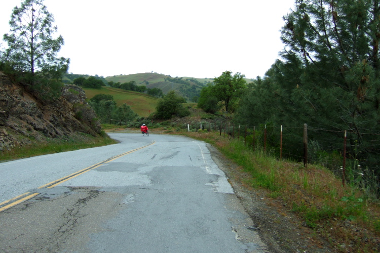 Descending the west side of Panoche Pass.
