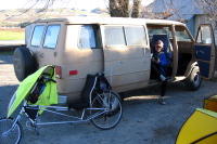 Ron gets ready to go.