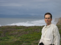 Bill on the bluff north of Pescadero Beach