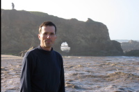 Bill at the mouth of Pescadero Creek