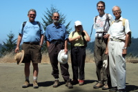 Getting ready to start the hike.