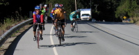 Part of the group on Pescadero Rd. near CA84