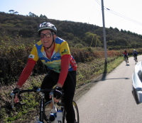 Steve Prothero on the lower part of Tunitas Creek Rd.