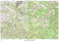 Camp Pomponio Rd. and Old Haul Rd. Detail Map.