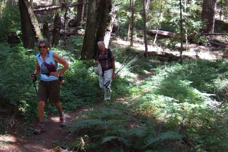 Alice and David near the top of the Bear Creek Trail.