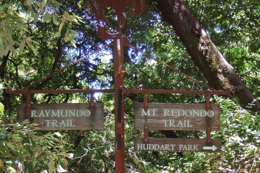 Junction of Raymundo, Lonely, and Mt. Redondo Trails