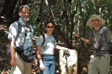 Frank, Stella, and Bill on Crystal Springs Trail