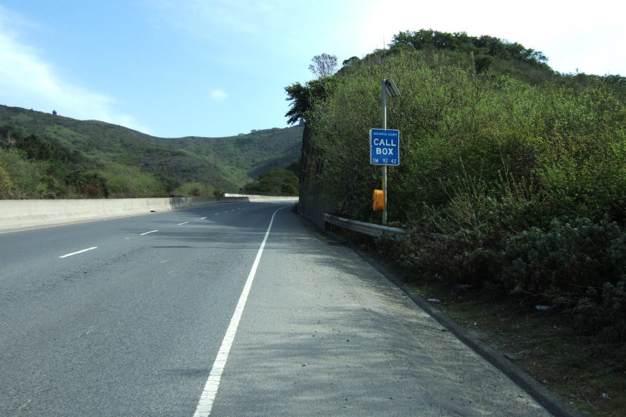 Climbing CA92 east of Half Moon Bay