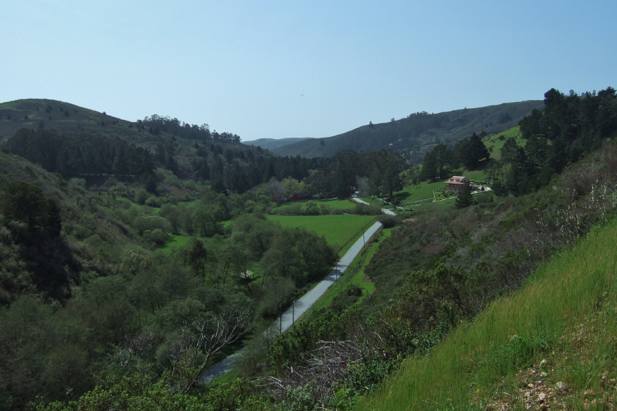 Purisima Creek Rd. from Higgins-Purisima Rd.