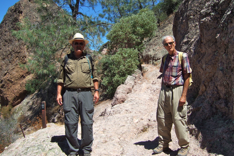 Ron and David at the junction with Tunnel Trail