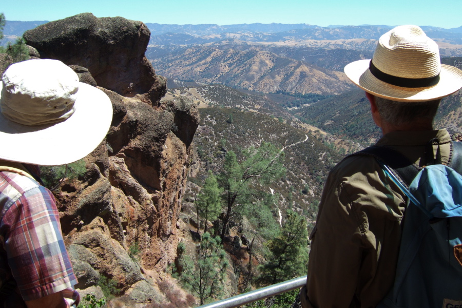 David and Ron gaze out over Condor Gulch.