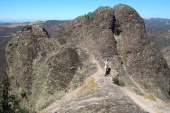 Bill explores a pinnacle.