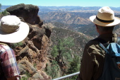 David and Ron gaze out over Condor Gulch.