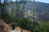 Bill, Ron, and Stella enjoy their first view of the high peaks.