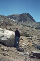 Bill on the way from Muriel Lake