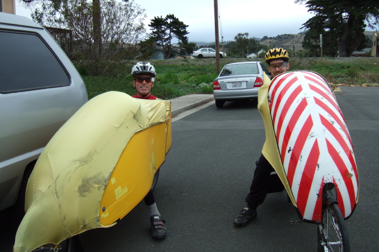 Bill and Zach get ready to start.