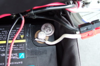 Broken power lug, temporary fix.