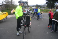 Assembling for the start.