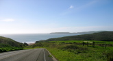 Drake's Bay, Chimney Rock in distance (center)