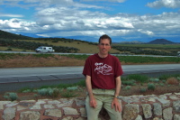 Bill at the Mt. Shasta viewpoint, southbound I-5.