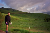 Bill in the green hills along Calaveras Rd.