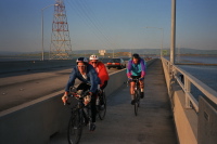 Returning over the Dumbarton Bridge.