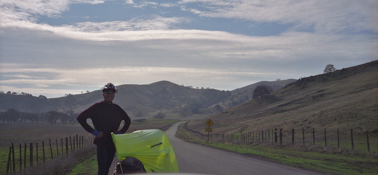 Bill at the end of Quien Sabe Rd.