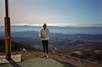 Bill on Mt. Hamilton at the flag pole.