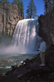 David at the base of Rainbow Falls