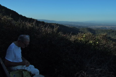 View up the Peninsula from the Vista Point on the PG&E Trail.