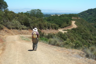 David descends the Chamise Trail.