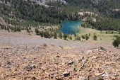 Heart Lake below Sherwin Crest.