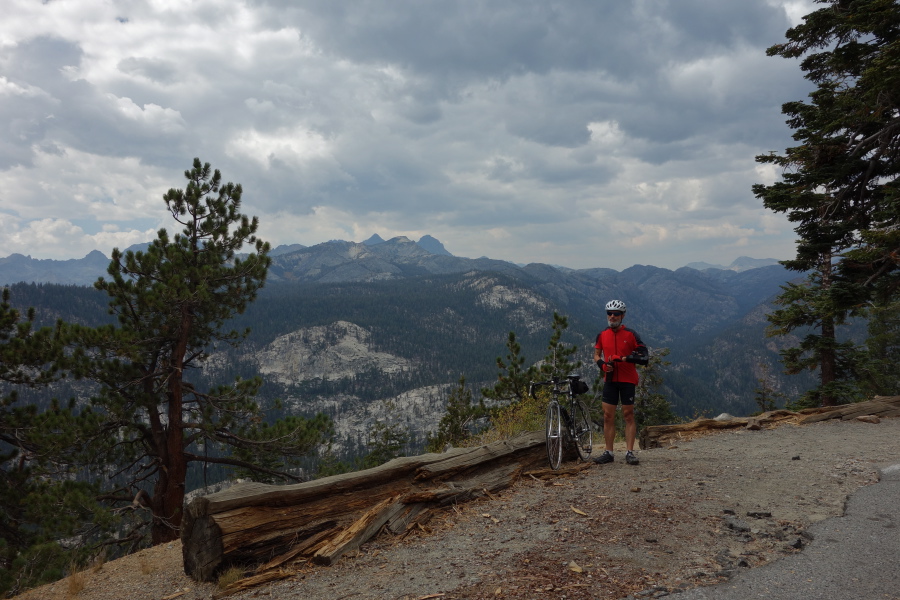 Resting at the viewpoint along the road