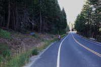 Ron climbs up Old Mammoth Rd. (1)