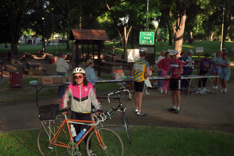 Stella gets ready to start.