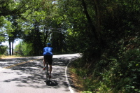 Frank climbing Old Santa Cruz Highway.
