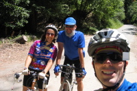 Stella, Frank, and Bill's head at Schulties and Redwood Lodge Roads.