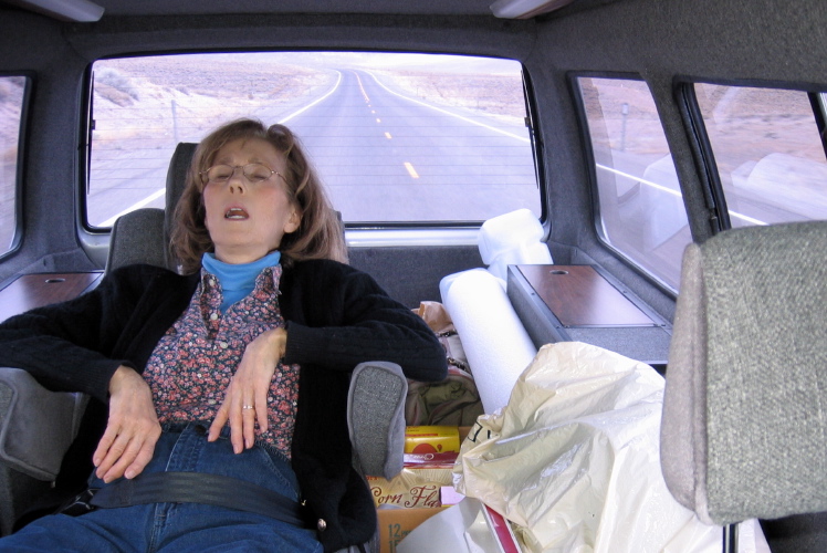 Asleep in the Captains Chair.