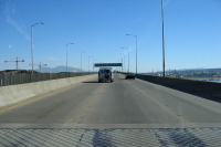 Crossing the Benicia Bridge on I-680.