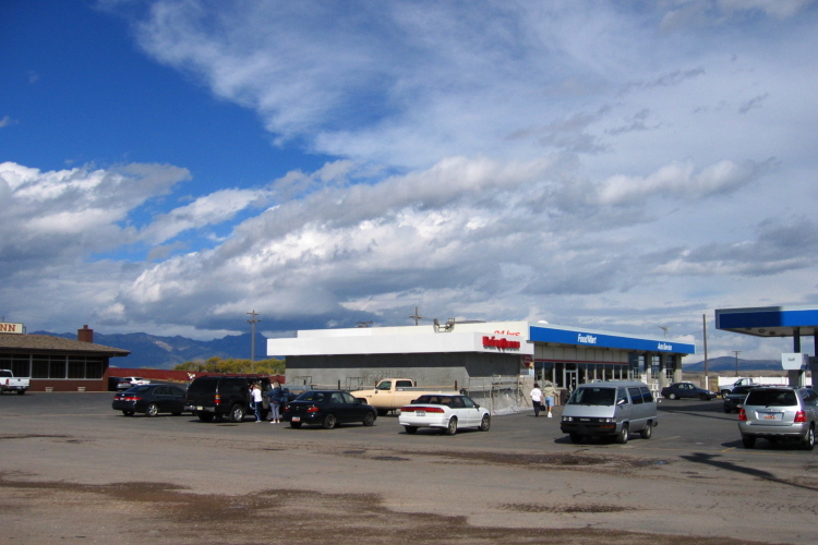 Stopping for gas in Beaver, UT.