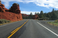 Climbing UT12 through Red Canyon.