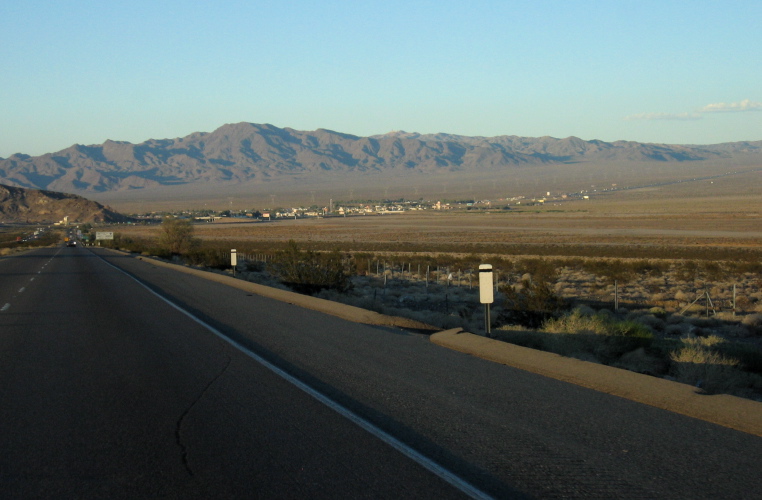 Baker, CA from I-15 northbound.