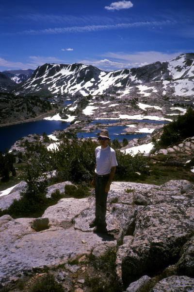 Bill on the route up to Shepherd Pass