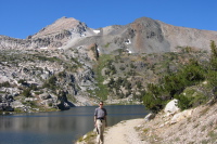 Bill at Steelhead Lake (10270ft).