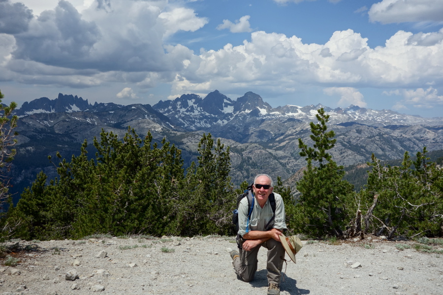 Brian at the end of the road on San Joaquin Ridge