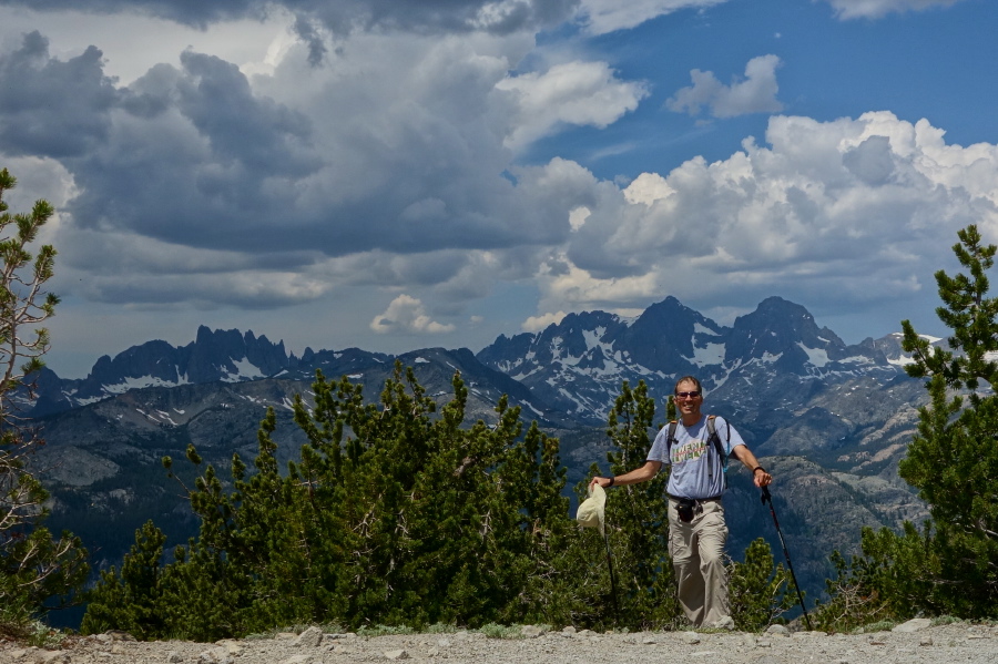 Bill at the end of the road on San Joaquin Ridge