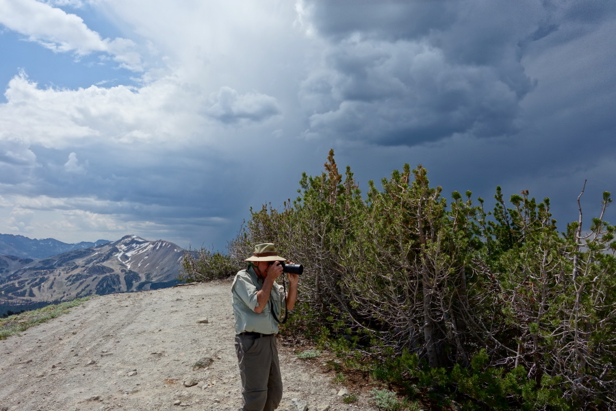 Brian snaps a few photos before we head down.